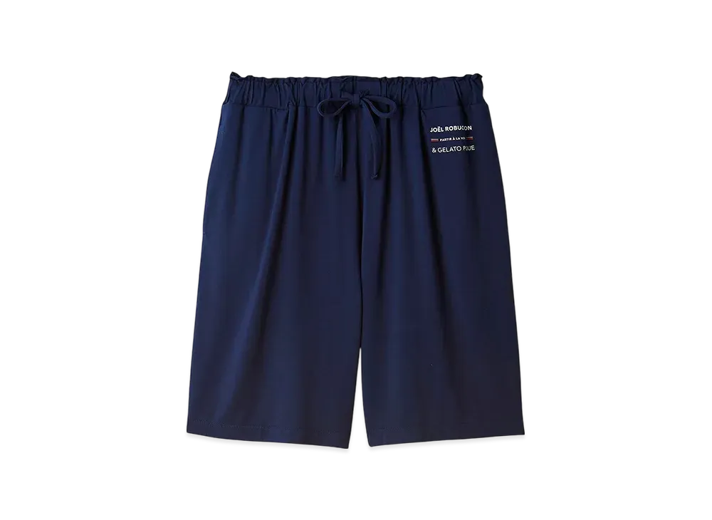 GELATO PIQUE x JOEL ROBUCHON Cool Touch Sensation One Point Shorts "Navy"