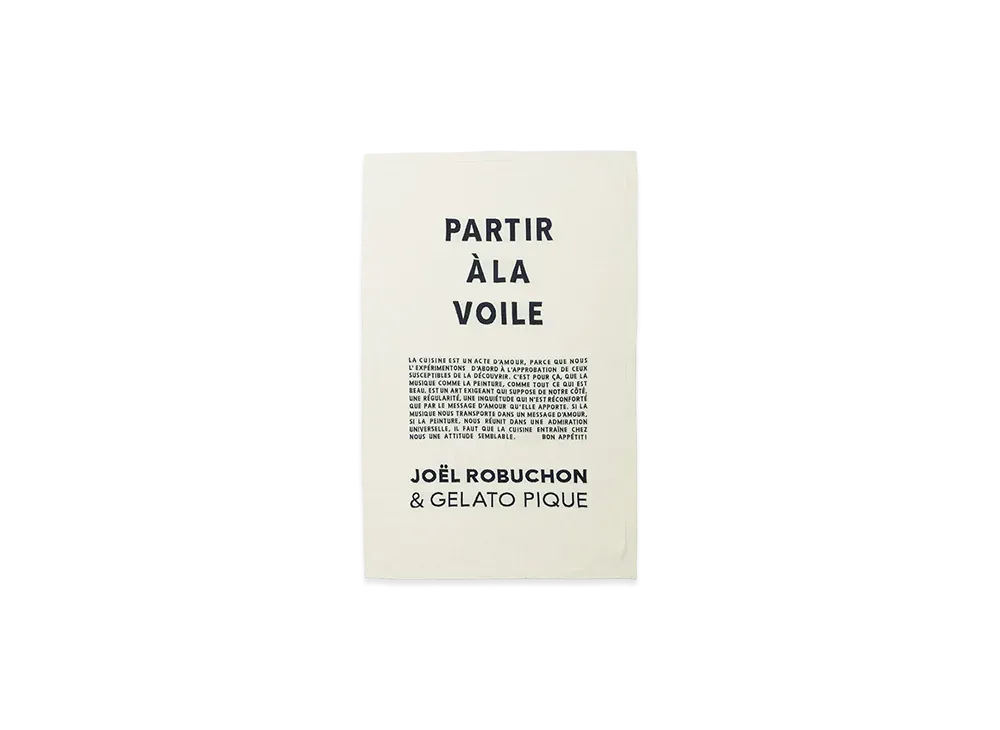 GELATO PIQUE x JOEL ROBUCHON Jacquard Blanket "Ivory"