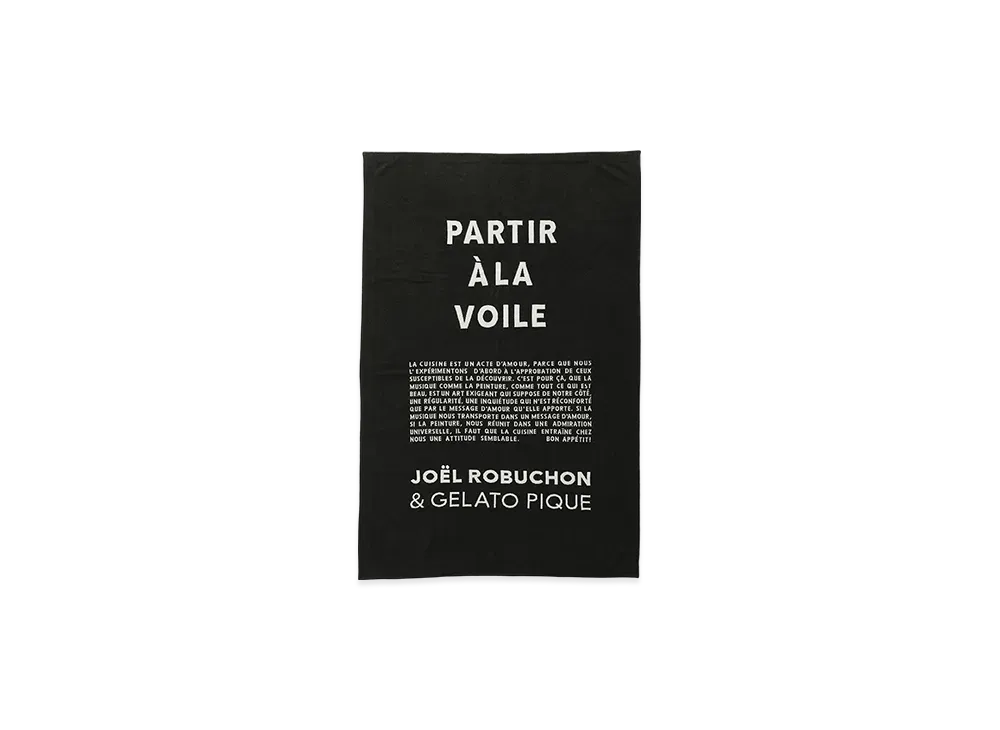 GELATO PIQUE x JOEL ROBUCHON Jacquard Blanket "Black"