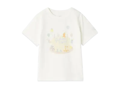 GELATO PIQUE Kids Anniversary Pattern T-Shirt "Off White"