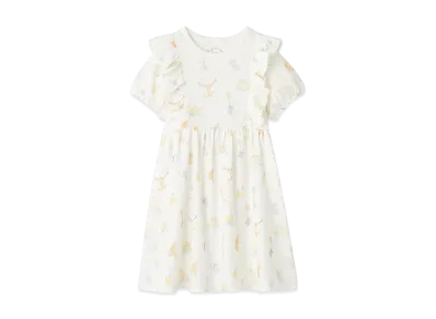 GELATO PIQUE Kids Anniversary Pattern Dress "Off White"