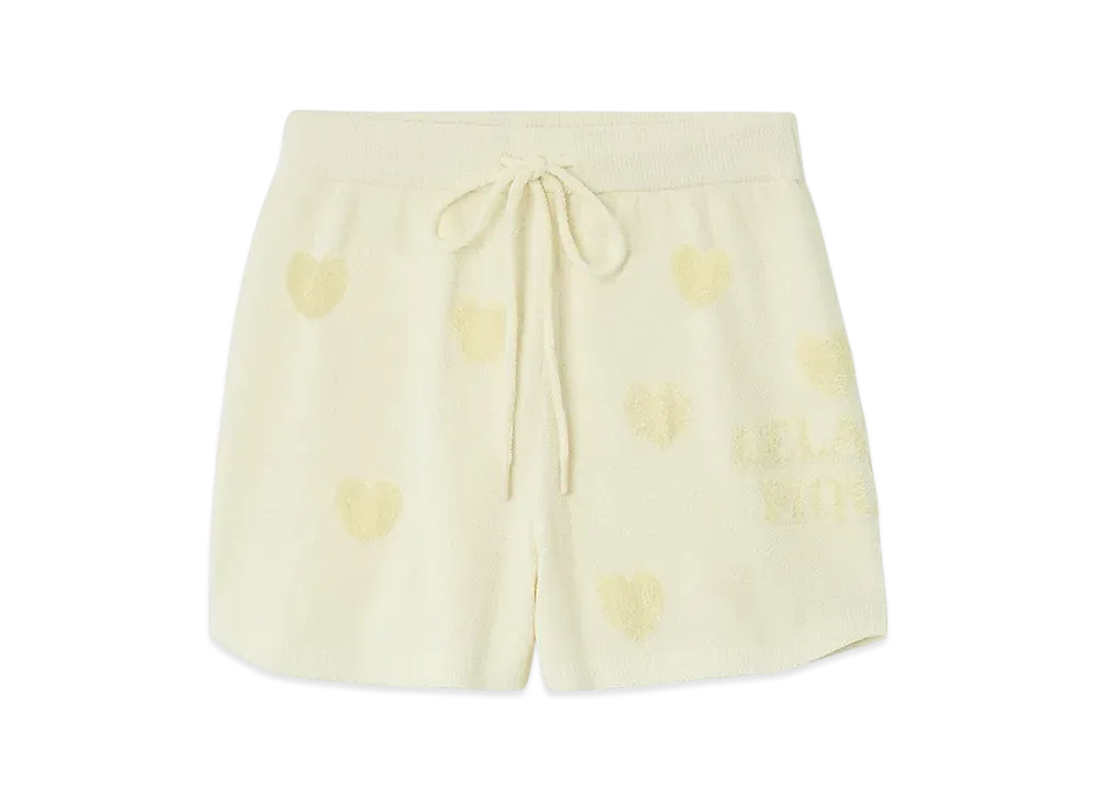 GELATO PIQUE Heart Jacquard Shorts "Yellow"