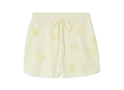 GELATO PIQUE Heart Jacquard Shorts "Yellow"