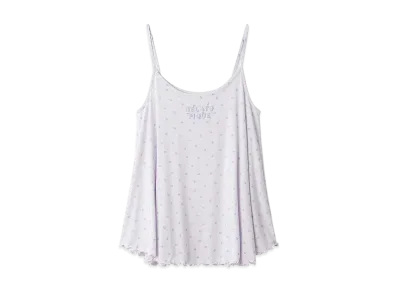 GELATO PIQUE Cool Touch Sensation Heart Pattern Camisole "Purple"