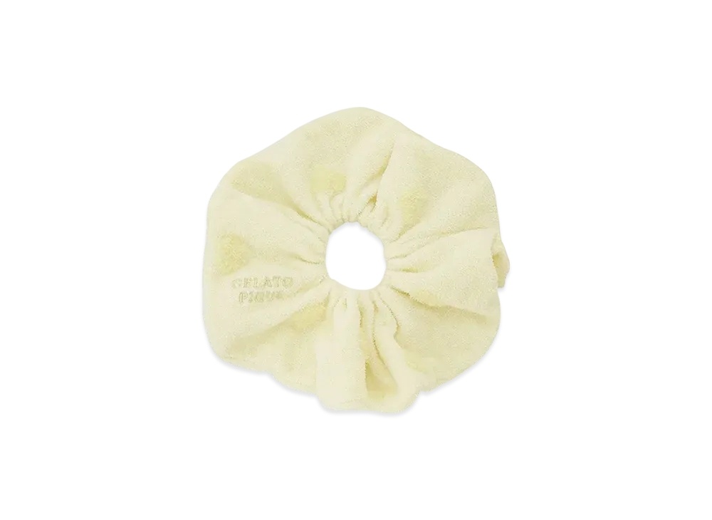 GELATO PIQUE Heart Jacquard Scrunchie "Yellow"
