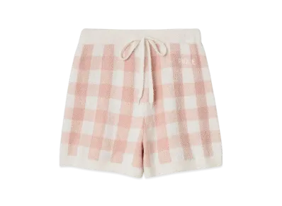 GELATO PIQUE Check Jacquard Shorts "Pink"