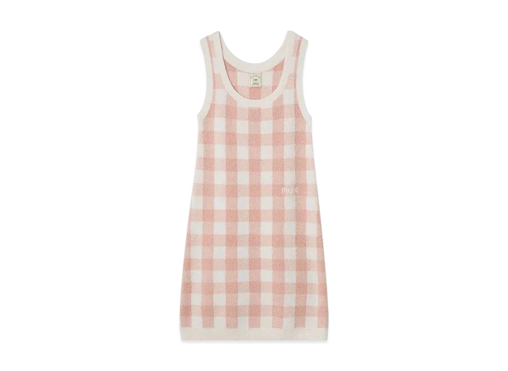 GELATO PIQUE Check Jacquard Dress "Pink"