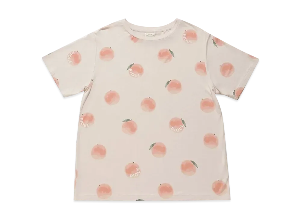GELATO PIQUE Cool Touch Sensation Fruit Pattern T-Shirt "Pink"
