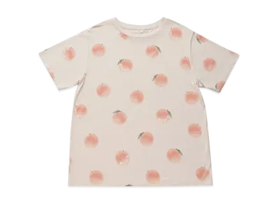 GELATO PIQUE Cool Touch Sensation Fruit Pattern T-Shirt "Pink"