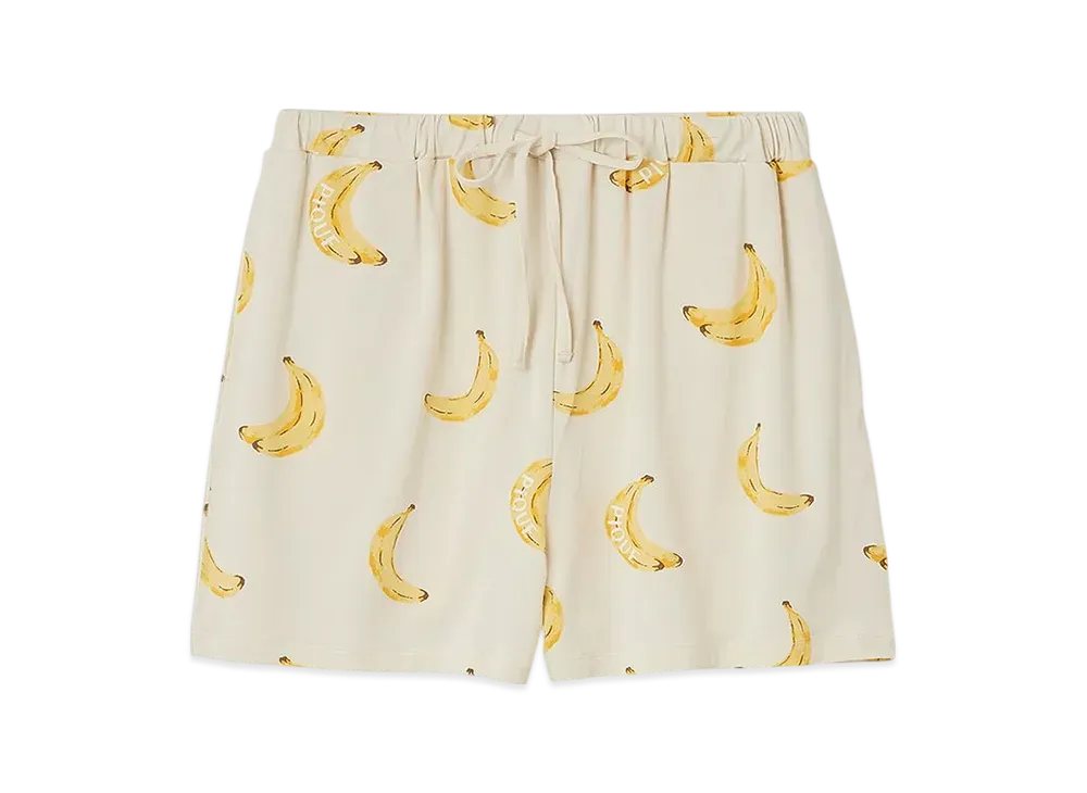 GELATO PIQUE Cool Touch Sensation Fruit Pattern Shorts "Yellow"