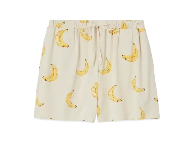 GELATO PIQUE Cool Touch Sensation Fruit Pattern Shorts "Yellow"