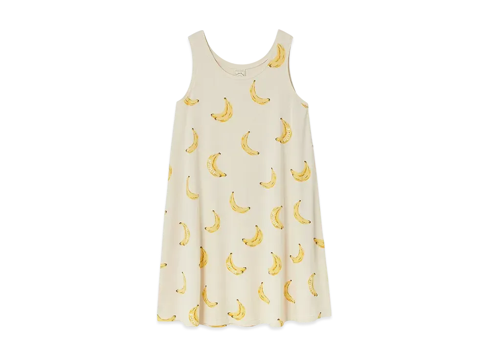 GELATO PIQUE Cool Touch Sensation Fruit Pattern Tank Dress "Yellow"