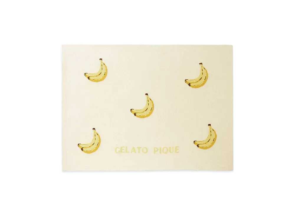 GELATO PIQUE Sleep Smoothie Fruit Jacquard Half Blanket "Yellow"