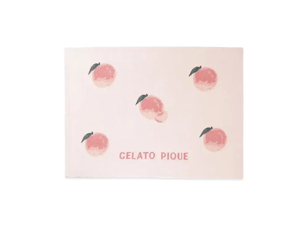 GELATO PIQUE Sleep Smoothie Fruit Jacquard Half Blanket "Pink"