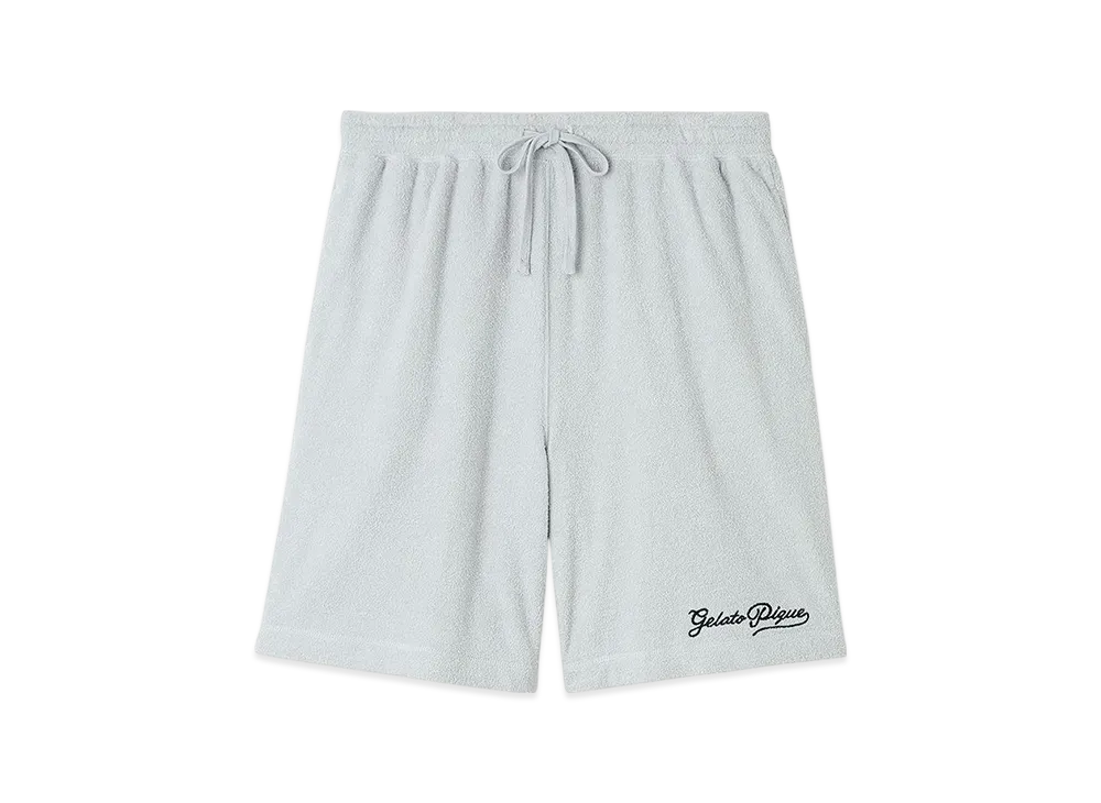 GELATO PIQUE Homme Pile Logo Embroidered Shorts "Blue"