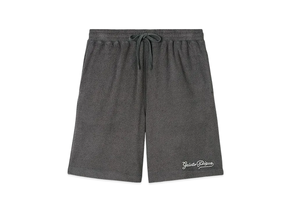 GELATO PIQUE Homme Pile Logo Embroidered Shorts "Dark Gray"