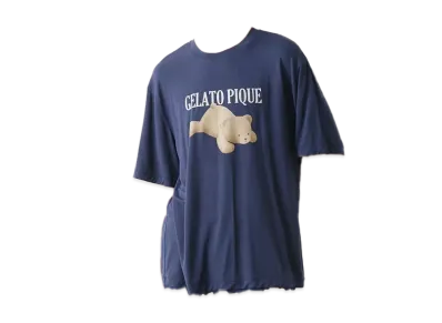 GELATO PIQUE Homme Cool Touch Sensation Cool Rayon Dessert Logo T-Shirt "Blue"