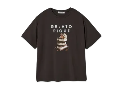 GELATO PIQUE Homme Cool Touch Sensation Cool Rayon Dessert Logo T-Shirt "Charcoal Gray"
