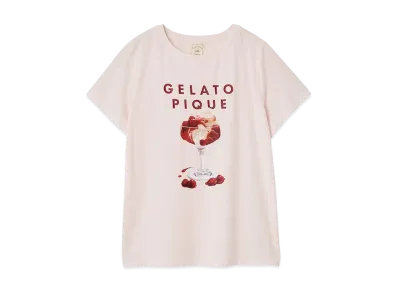 GELATO PIQUE Cool Touch Sensation Cool Rayon Dessert Logo T-Shirt "Pink"