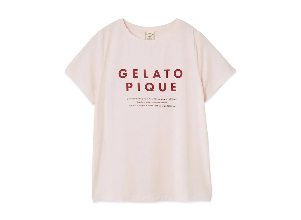 GELATO PIQUE Cool Touch Sensation Cool Rayon Logo T-Shirt "Pink"