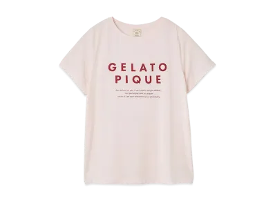 GELATO PIQUE Cool Touch Sensation Cool Rayon Logo T-Shirt "Pink"