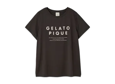GELATO PIQUE Cool Touch Sensation Cool Rayon Logo T-Shirt "Charcoal Gray"