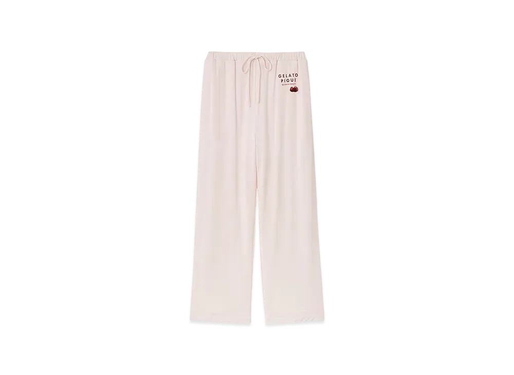 GELATO PIQUE Cool Touch Sensation Cool Rayon Dessert Logo Long Pants "Pink"