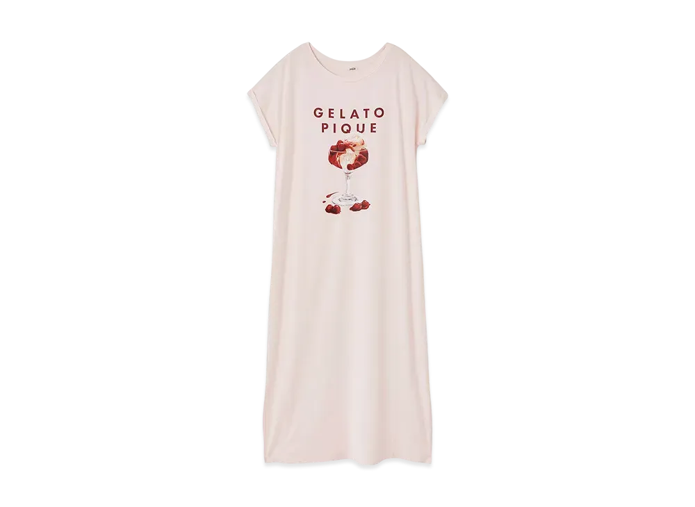GELATO PIQUE Cool Touch Sensation Cool Rayon Dessert Logo Dress "Pink"