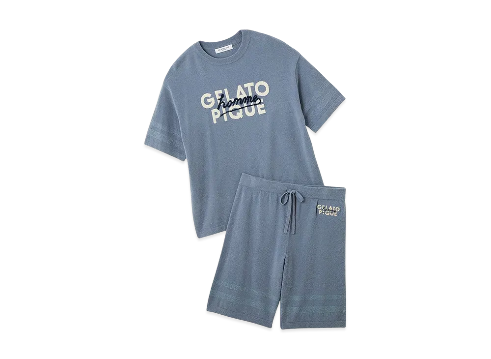 GELATO PIQUE Homme Smoothie Little Logo Setup "Blue"