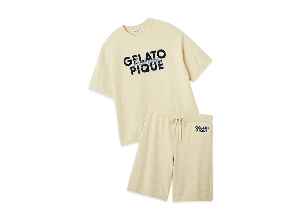 GELATO PIQUE Homme Smoothie Little Logo Setup "Cream"