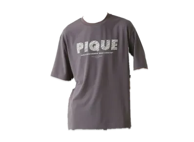 GELATO PIQUE Homme Cool Touch Sensation Function Pique Logo T-Shirt "Dark Gray"