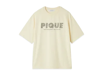 GELATO PIQUE Homme Cool Touch Sensation Function Pique Logo T-Shirt "Ivory"