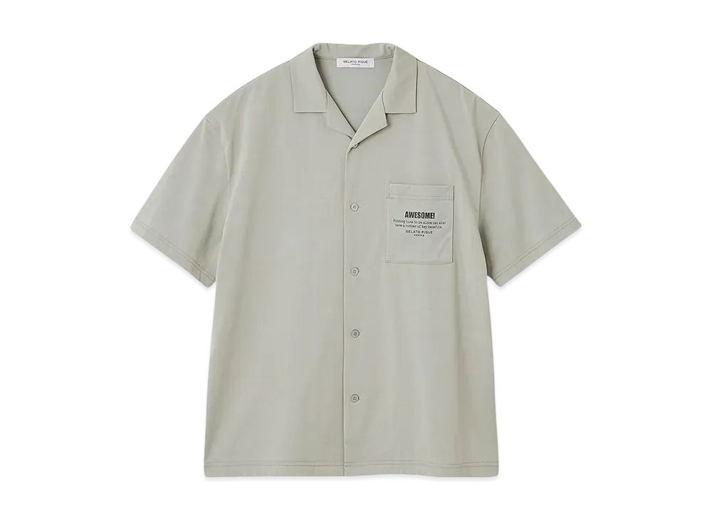 GELATO PIQUE Homme Cool Touch Sensation Supima Cotton Logo Shirt "Green"