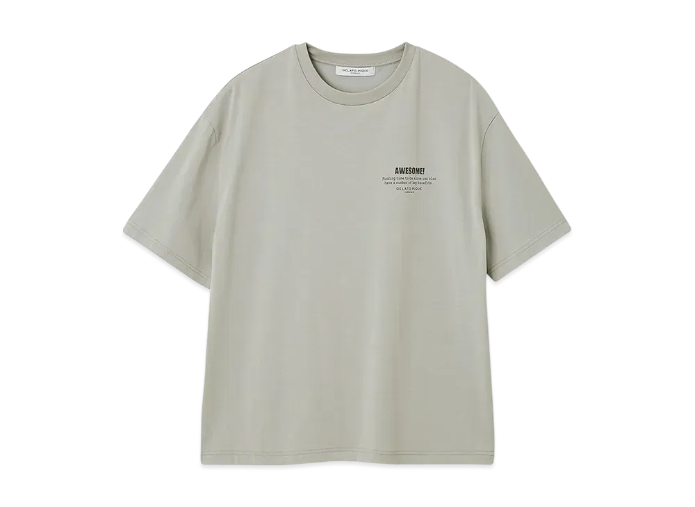 GELATO PIQUE Homme Cool Touch Sensation Supima Cotton Logo T-Shirt "Green"