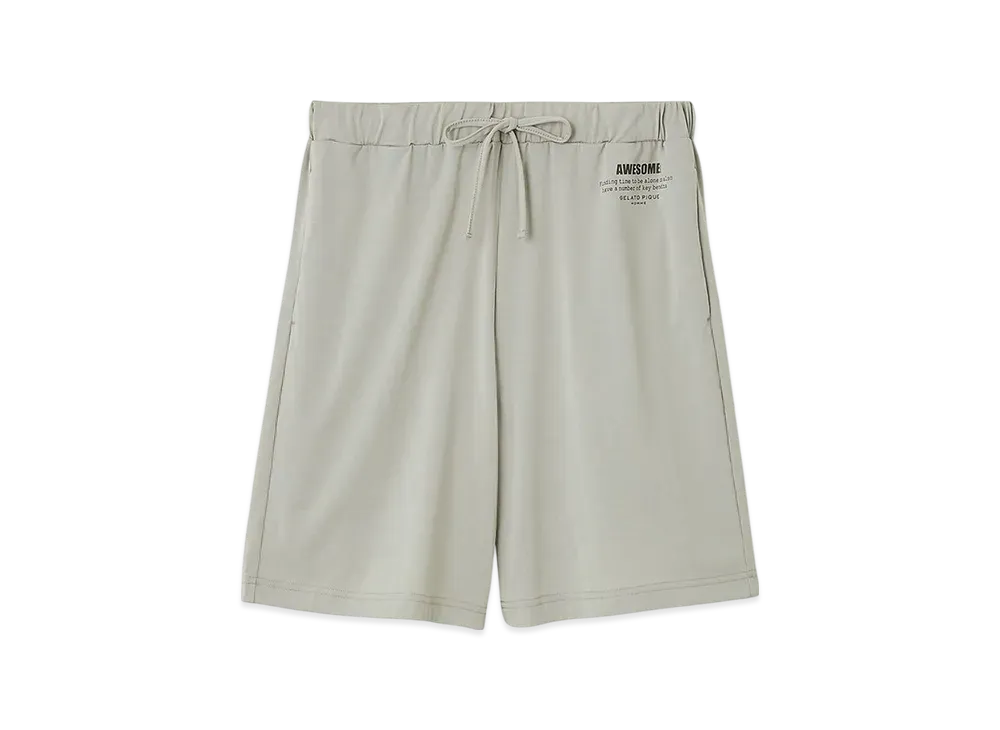 GELATO PIQUE Homme Cool Touch Sensation Supima Cotton Logo Shorts "Green"