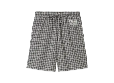 GELATO PIQUE Homme Multi-Check Shorts "Dark Gray"