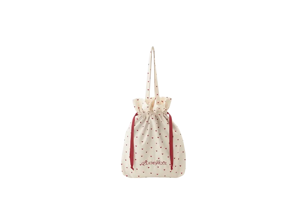GELATO PIQUE Patterned Drawstring Bag "Red"