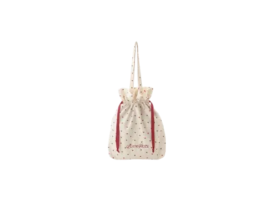 GELATO PIQUE Patterned Drawstring Bag "Red"