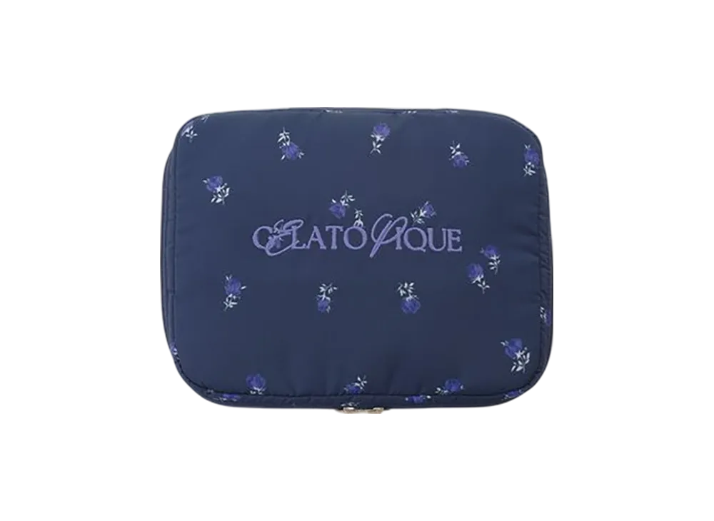 GELATO PIQUE Pattern Multi Pouch "Navy"
