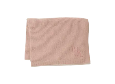GELATO PIQUE Ribbed Blanket "Coral"
