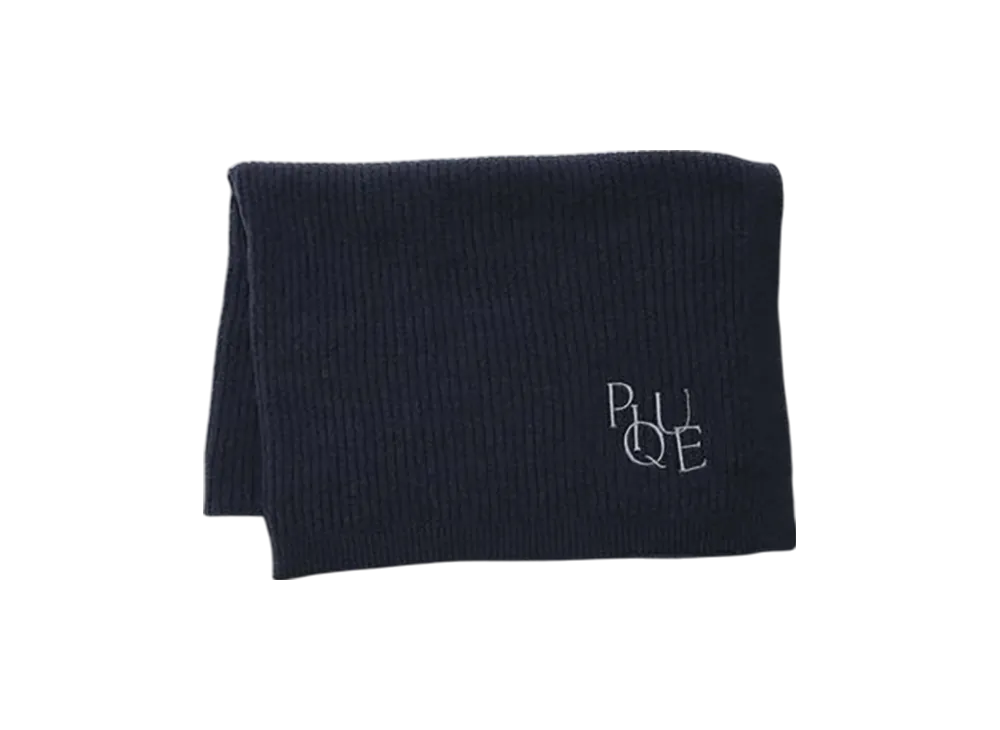 GELATO PIQUE Ribbed Blanket "Navy"