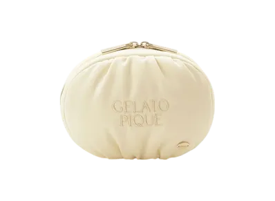 GELATO PIQUE Satin Logo Pouch "Yellow"