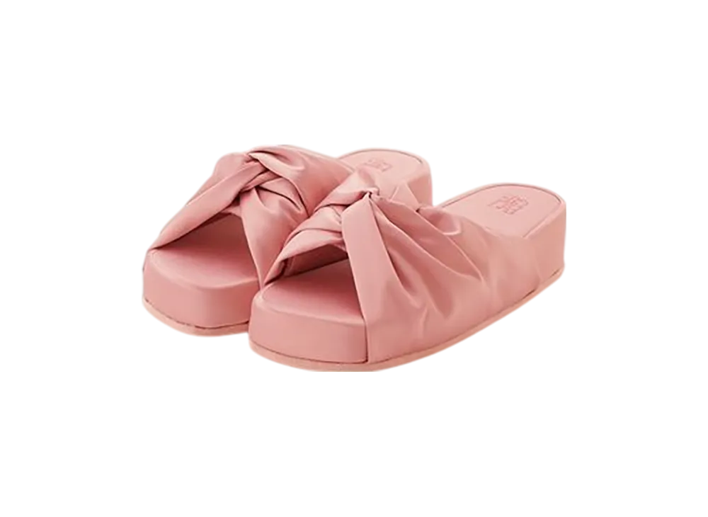 GELATO PIQUE Satin Logo Room Shoes "Coral"