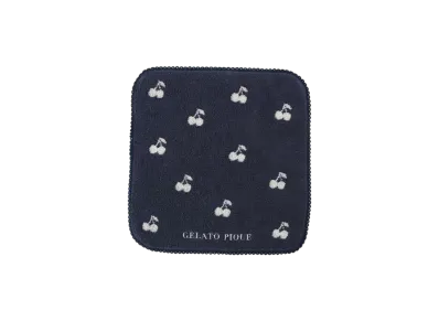GELATO PIQUE Cherry Hand Towel "Navy"