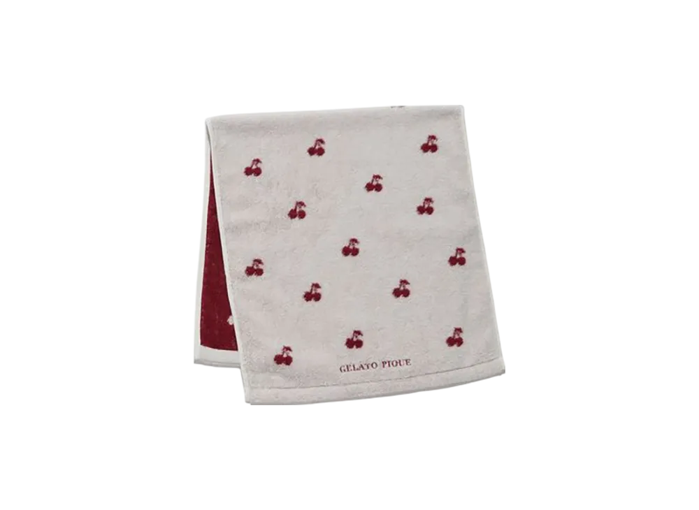 GELATO PIQUE Cherry Face Towel "Red"
