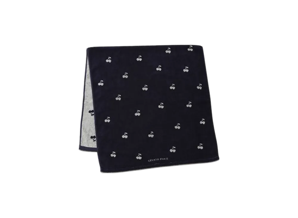 GELATO PIQUE Cherry Bath Towel "Navy"