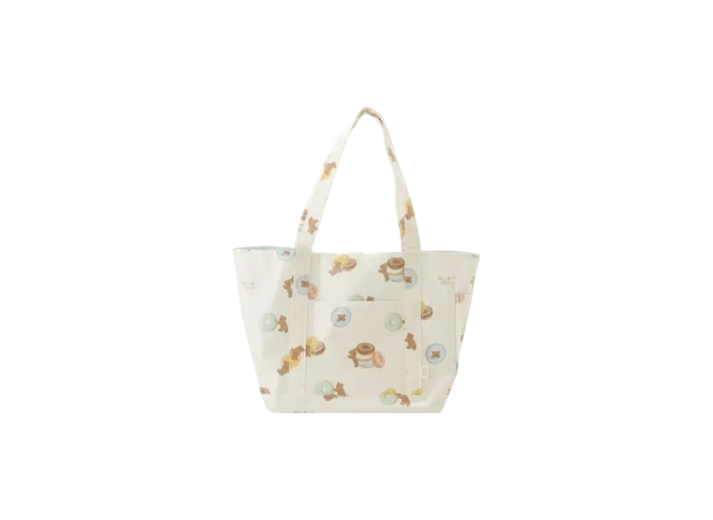 GELATO PIQUE Donut Bear Pattern Mom Bag "Cream"