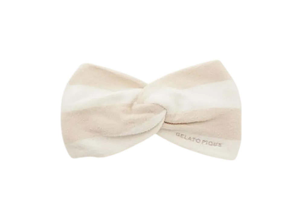 GELATO PIQUE Smoothie Little 2 Border Hairband "Beige"