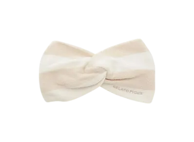 GELATO PIQUE Smoothie Little 2 Border Hairband "Beige"