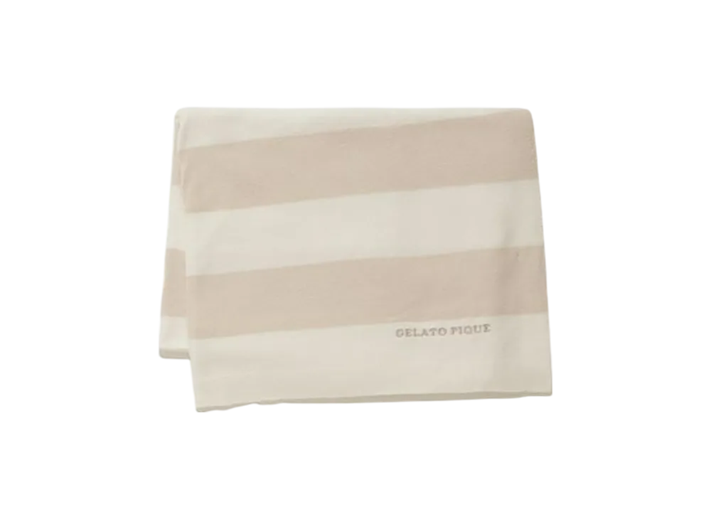 GELATO PIQUE Smoothie Little 2 Border Blanket "Beige"